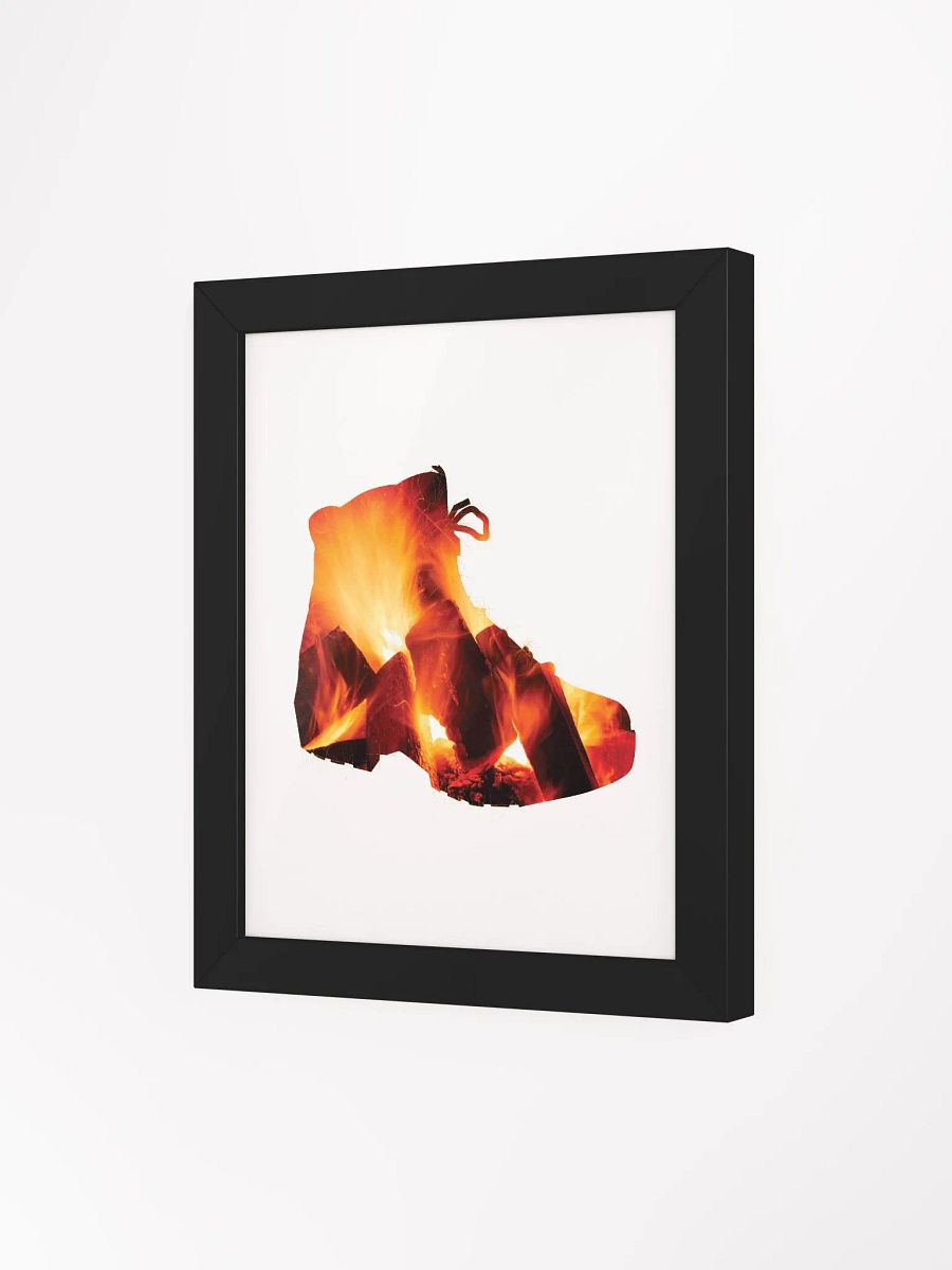 Fire In Hiking Boots Hiking, boots, outdoors, camping, relaxing, hiking boots, adventure, away from home, nature, travel, mountain, forest, wild, trees, sunset, retro, souvenir, distressed. product image (12)