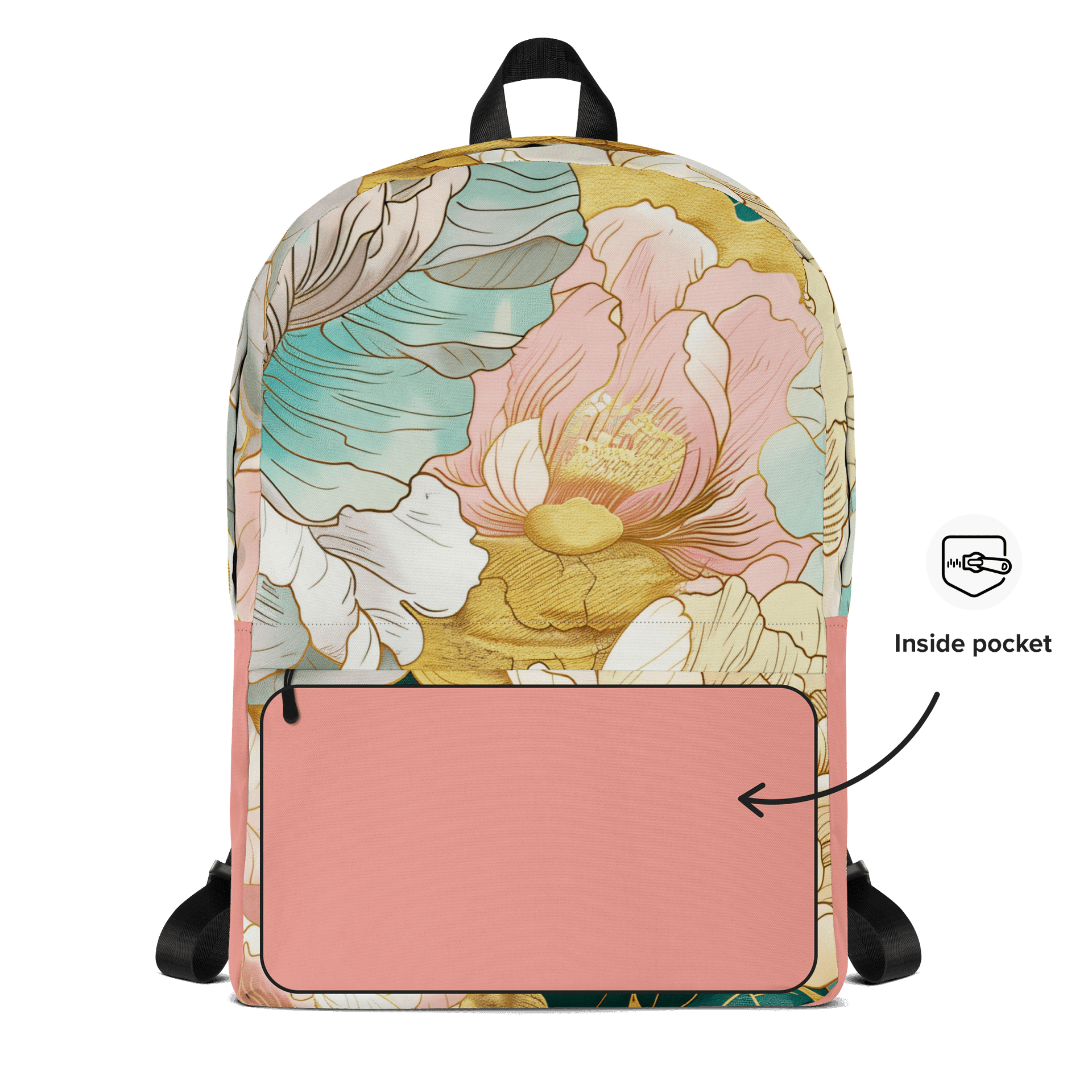 floral backpack product image (6)