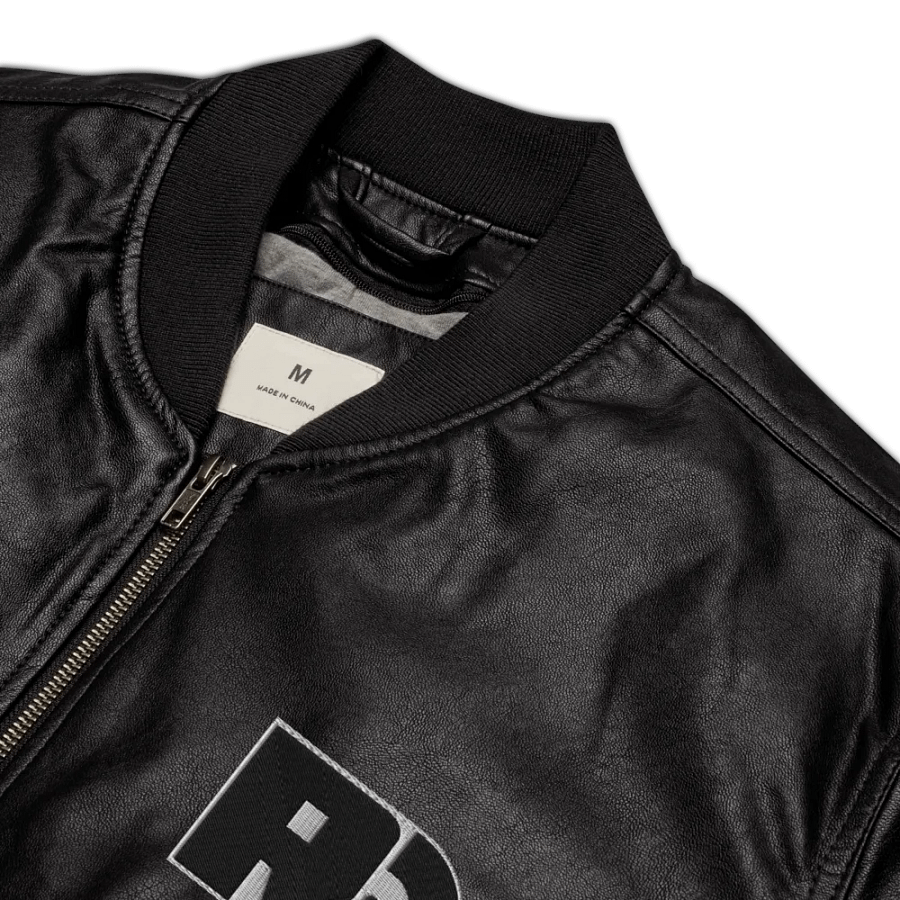 RD logo faux laether jacket product image (8)
