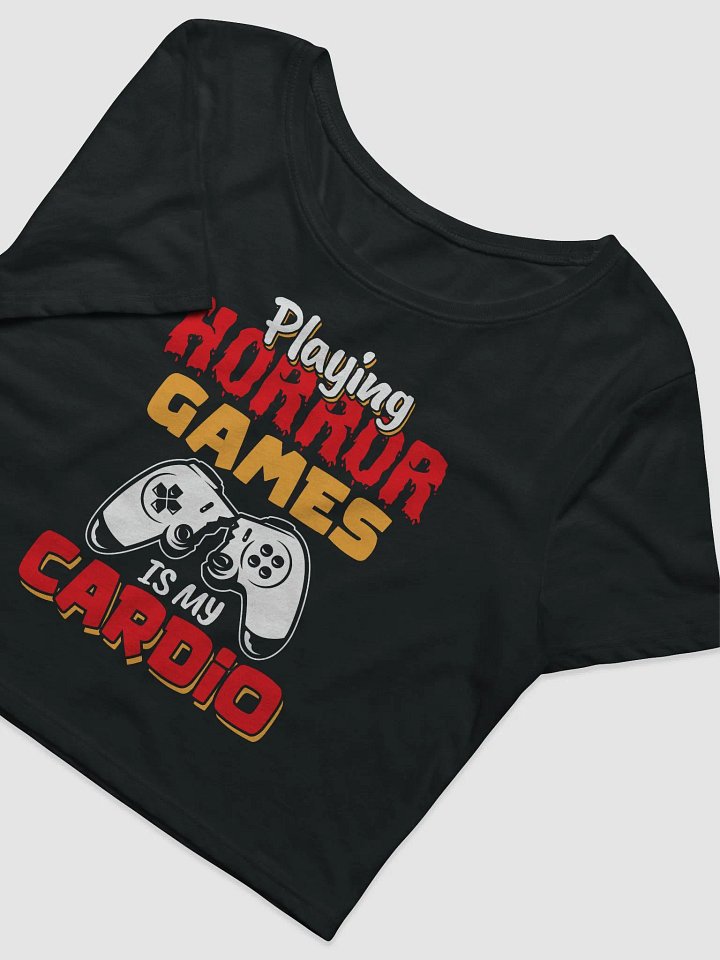 Playing Horror Games Is My Cardio - Short Cut Tee product image (2)
