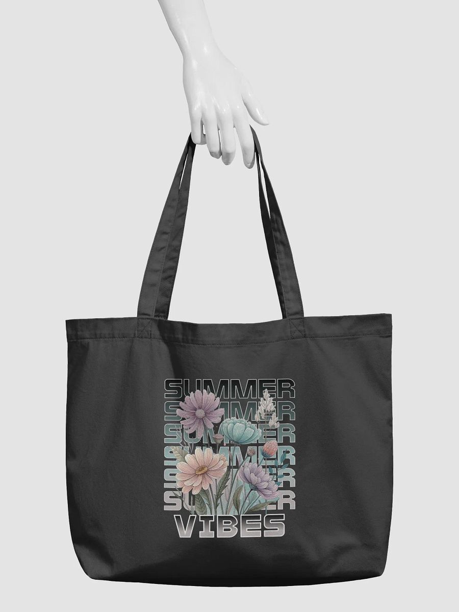 Summer Vibes Boho Flowers Floral Organic Tote Bag product image (3)