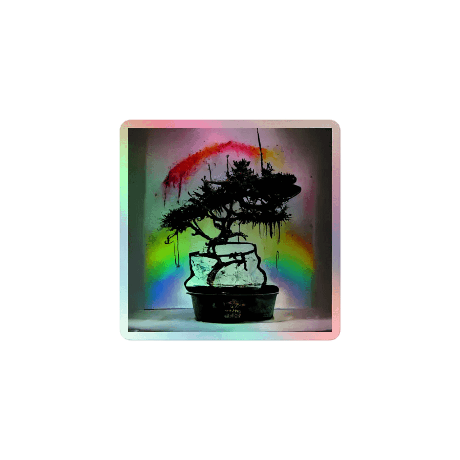 Frozen Bonsai Dream - Holographic Sticker Sheet product image (1)