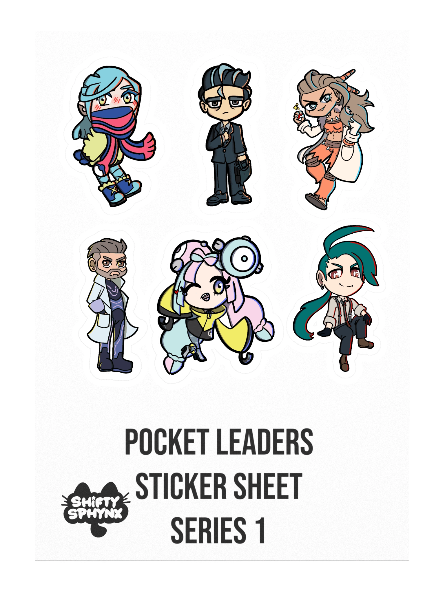 Pocket Leaders Sticker Sheet Series 1 product image (3)