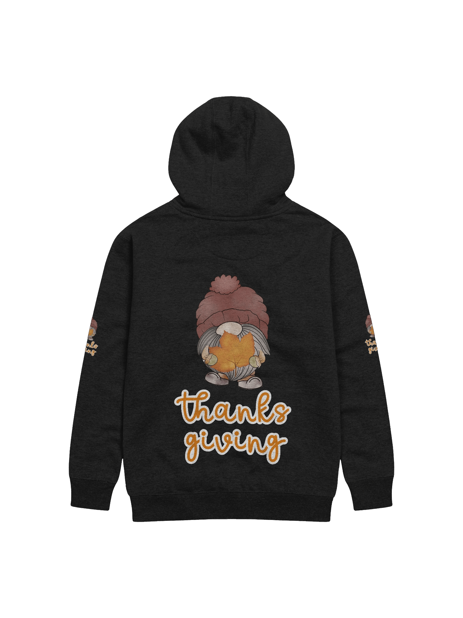 Thanksgiving Gnome Hoodie – Cozy Autumn Leaf Design product image (20)