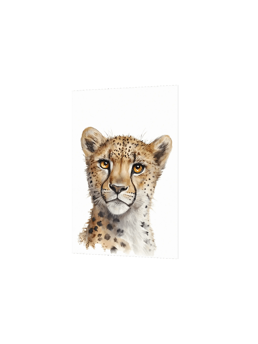 Cheetah Watercolor Portrait product image (3)