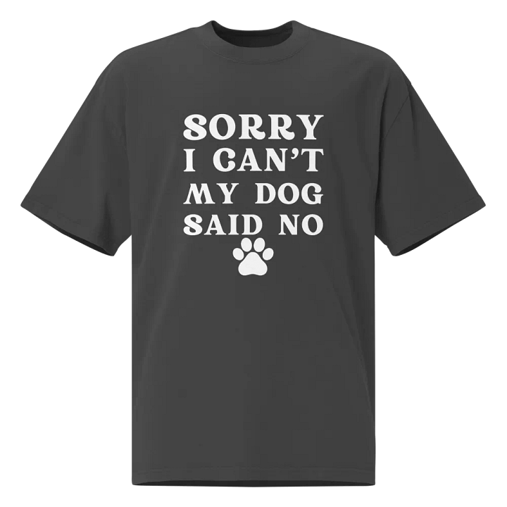 Sorry I Can't My Dog Said No Canine Rebellion Faded Tee product image (1)