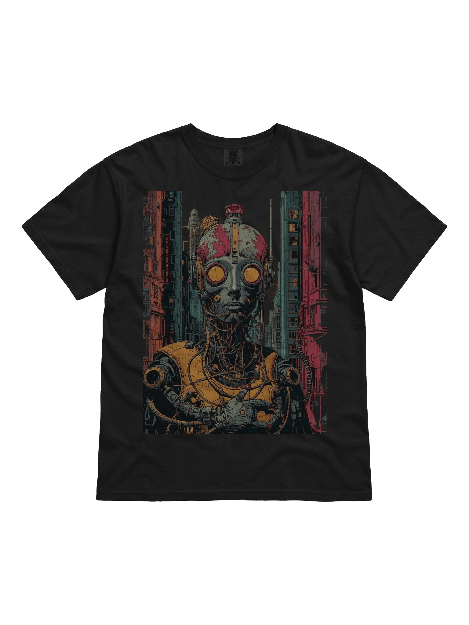 Dystopian Cyborg Punk Heavyweight T-Shirt product image (1)