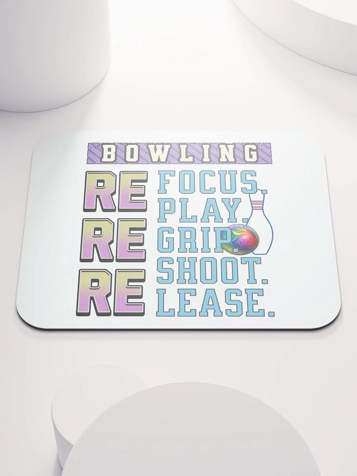 Reuse Bowling Fun Mouse Pad product image (1)
