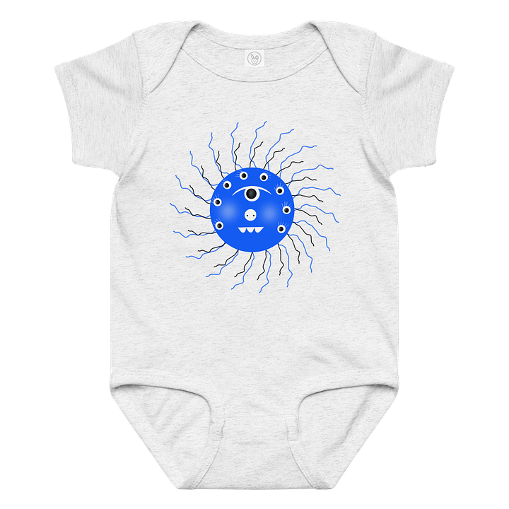 Electric Blue Creature Baby Bodysuit product image (3)