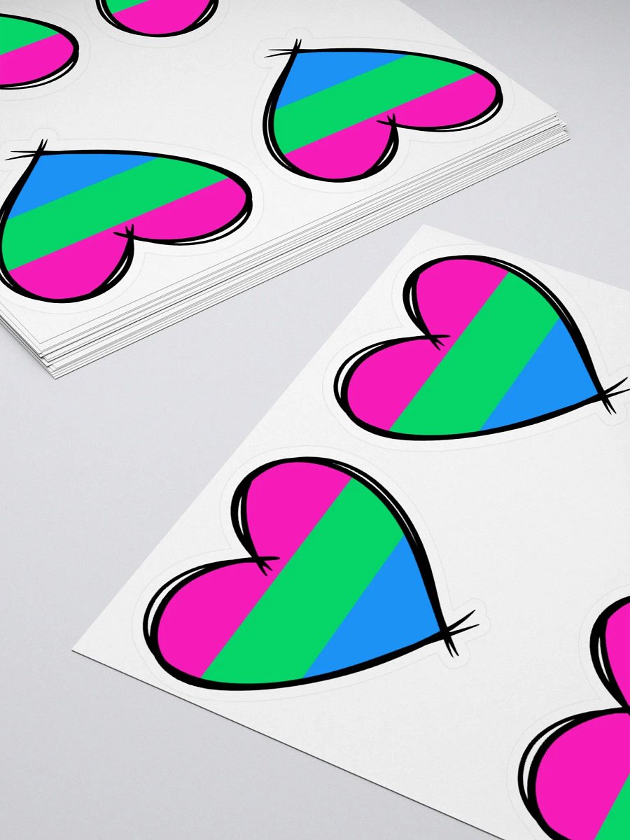 Polysexual Pride Stickers product image (7)
