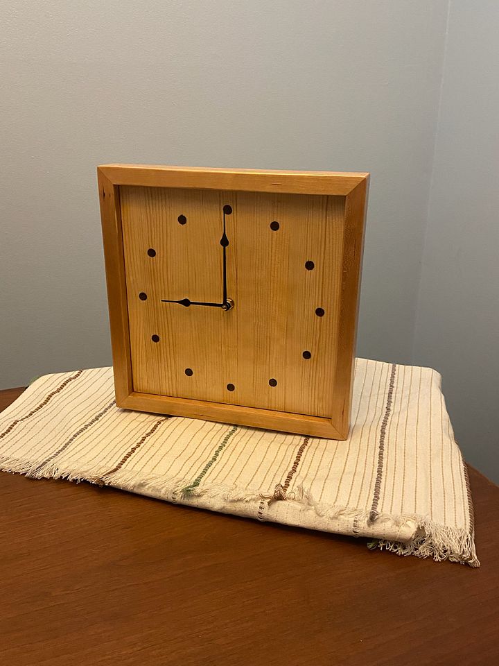 Square Face Clock product image (1)