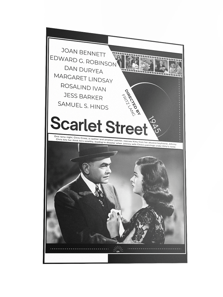 Scarlet Street with Edward G. Robinson and Joan Bennett 1945 | Movie Poster | 12x18 Wall Art product image (2)