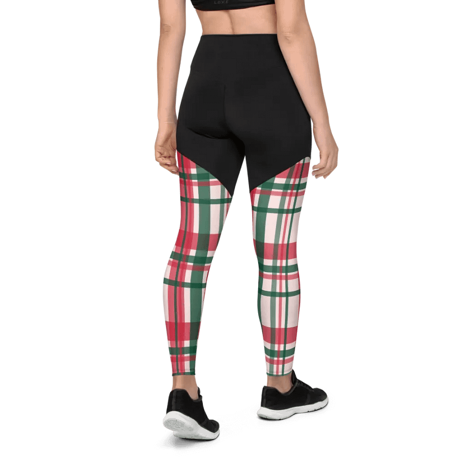 Vibrant Checkered Compression Leggings product image (5)