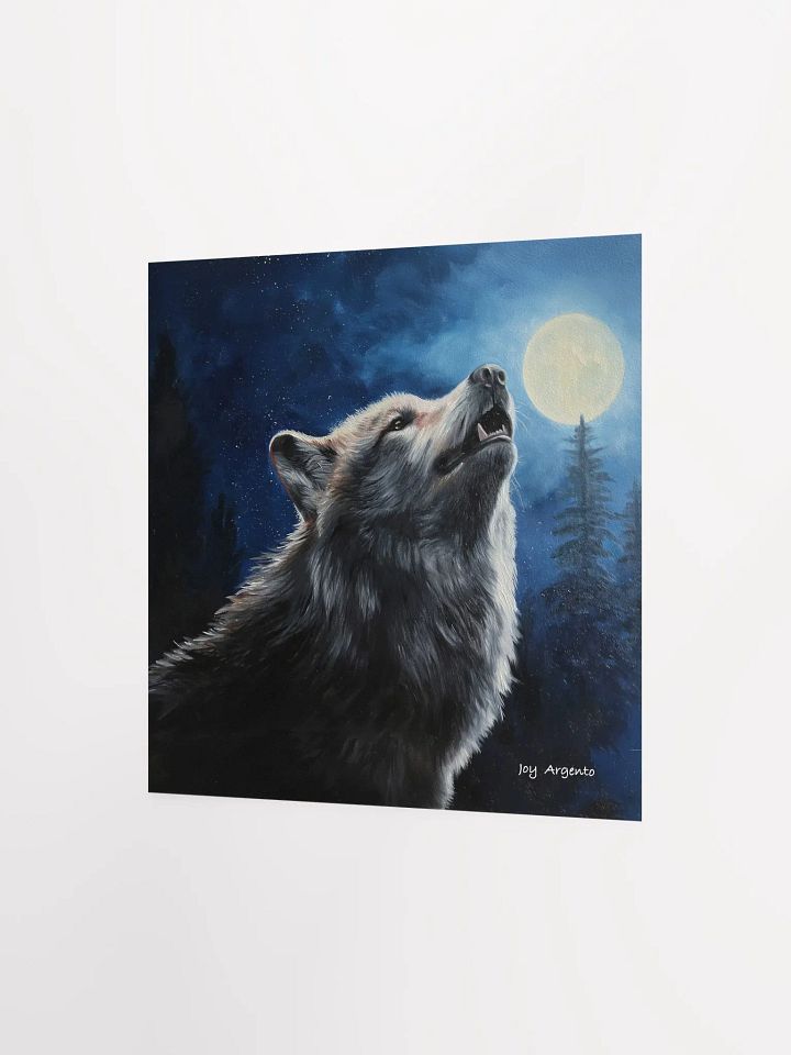 Wolf and the Moon Print product image (2)