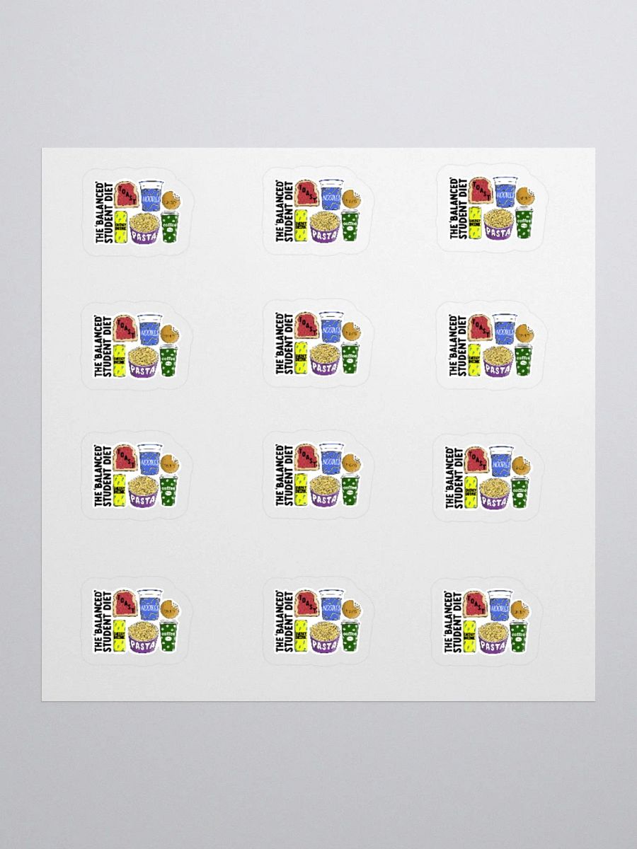 Student Diet Sticker (SMALL Sheet) product image (1)