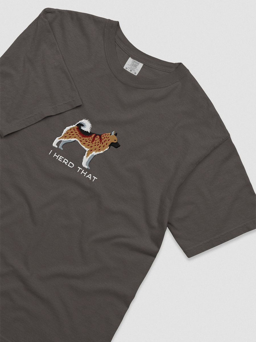 I Herd That T-Shirt(Embroidered) of a Norwegian Elkhound(Brown) product image (25)
