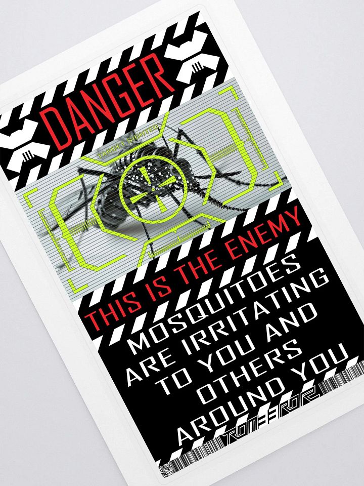 Mosquitos are the Enemy Sticker product image (1)
