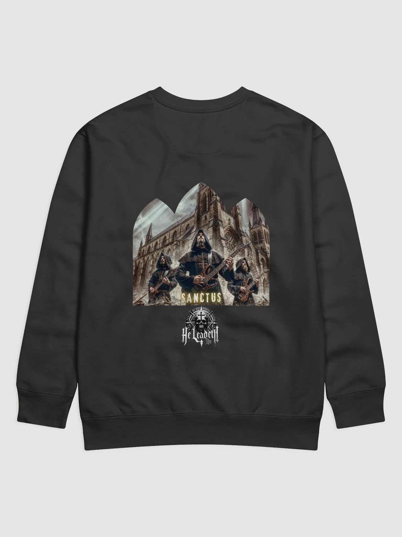 Sanctus: Premium Sweatshirt (He Leadeth Us) product image (2)