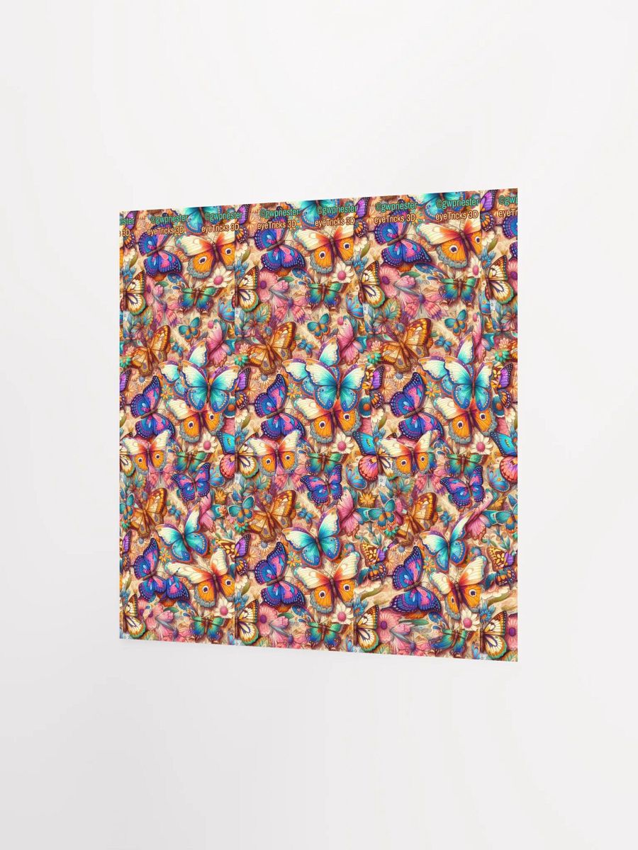 Butterfly Tunnel - 3D Stereogram Poster product image (6)