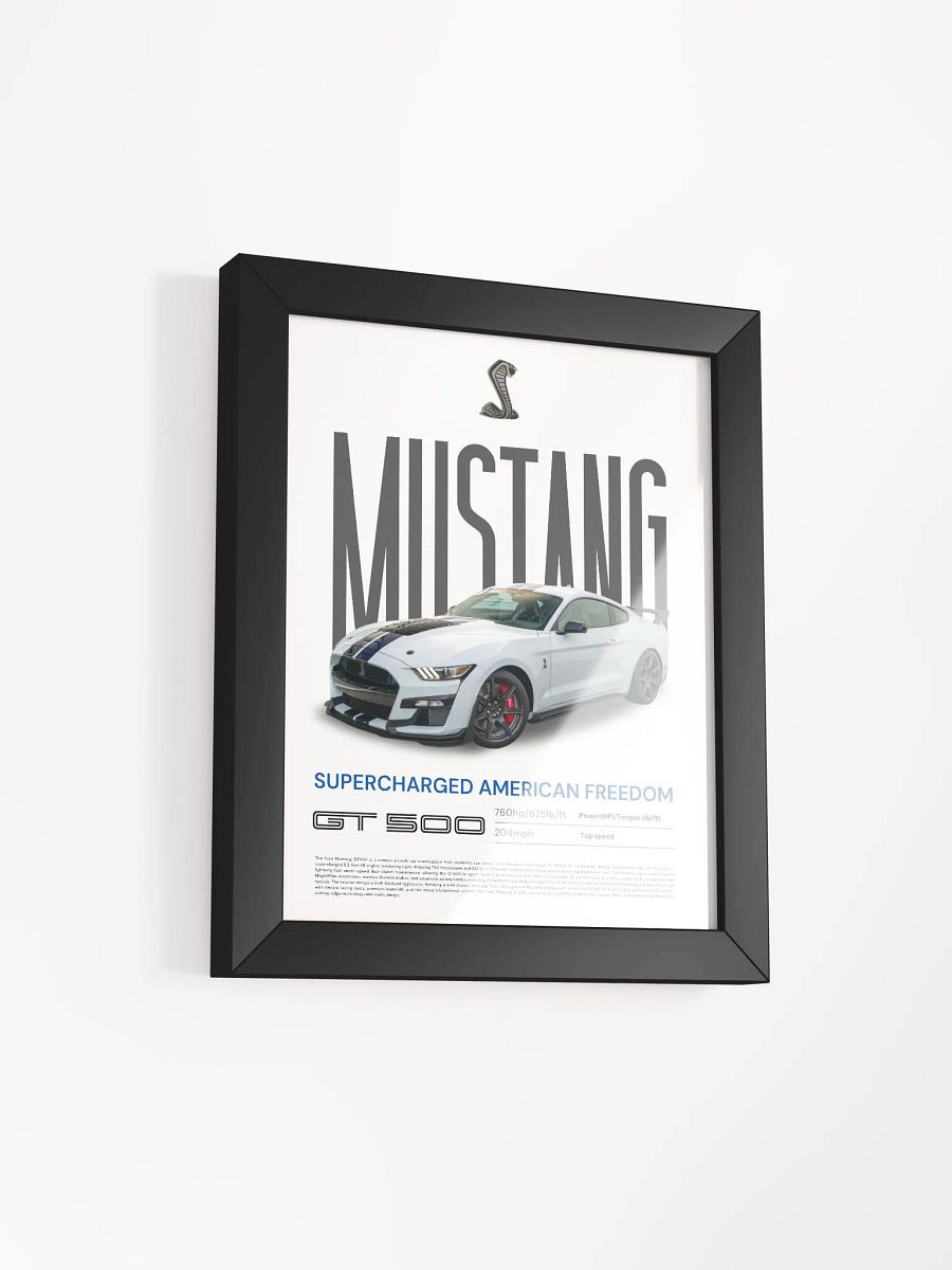 FORD MUSTANG GT500 FRAMED POSTER product image (2)