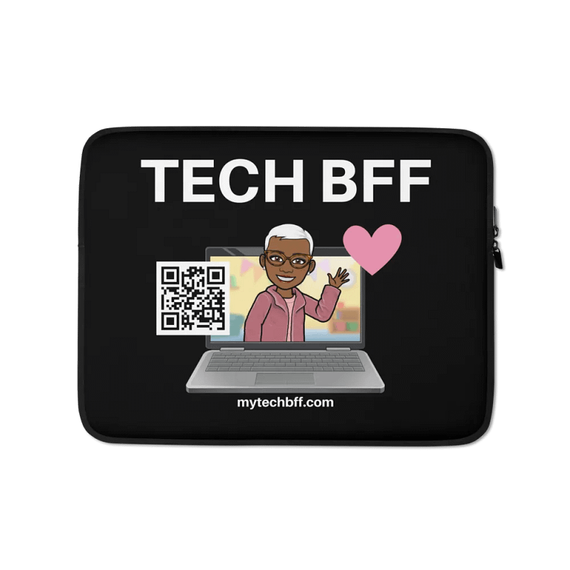 Tech BFF Laptop Sleeve - Black