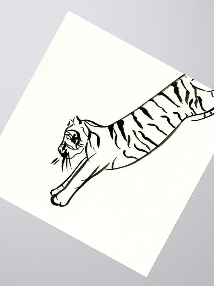 Jumping Tiger Sticker product image (5)