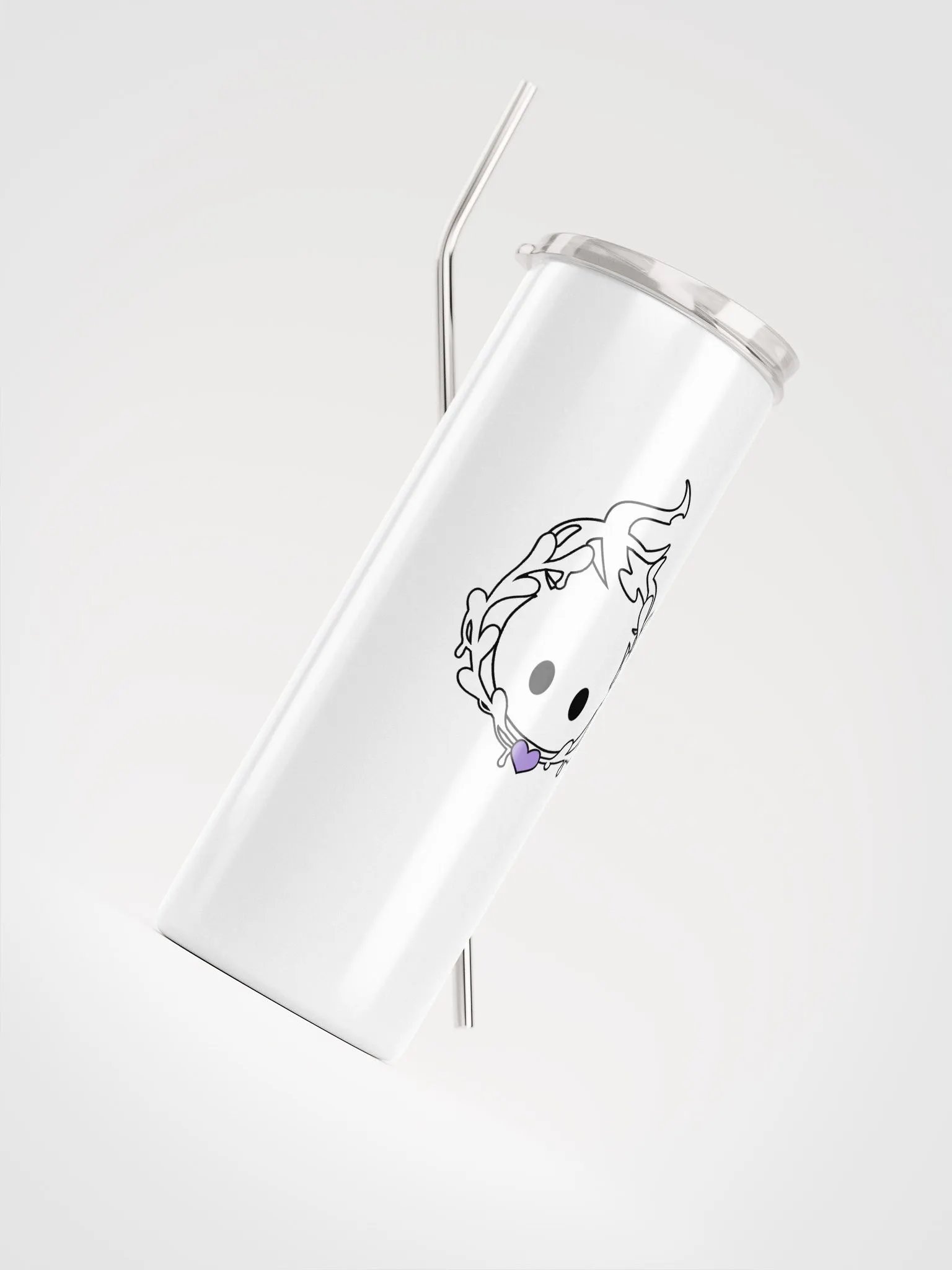 Logo Stainless Steel Tumbler (White) product image (4)