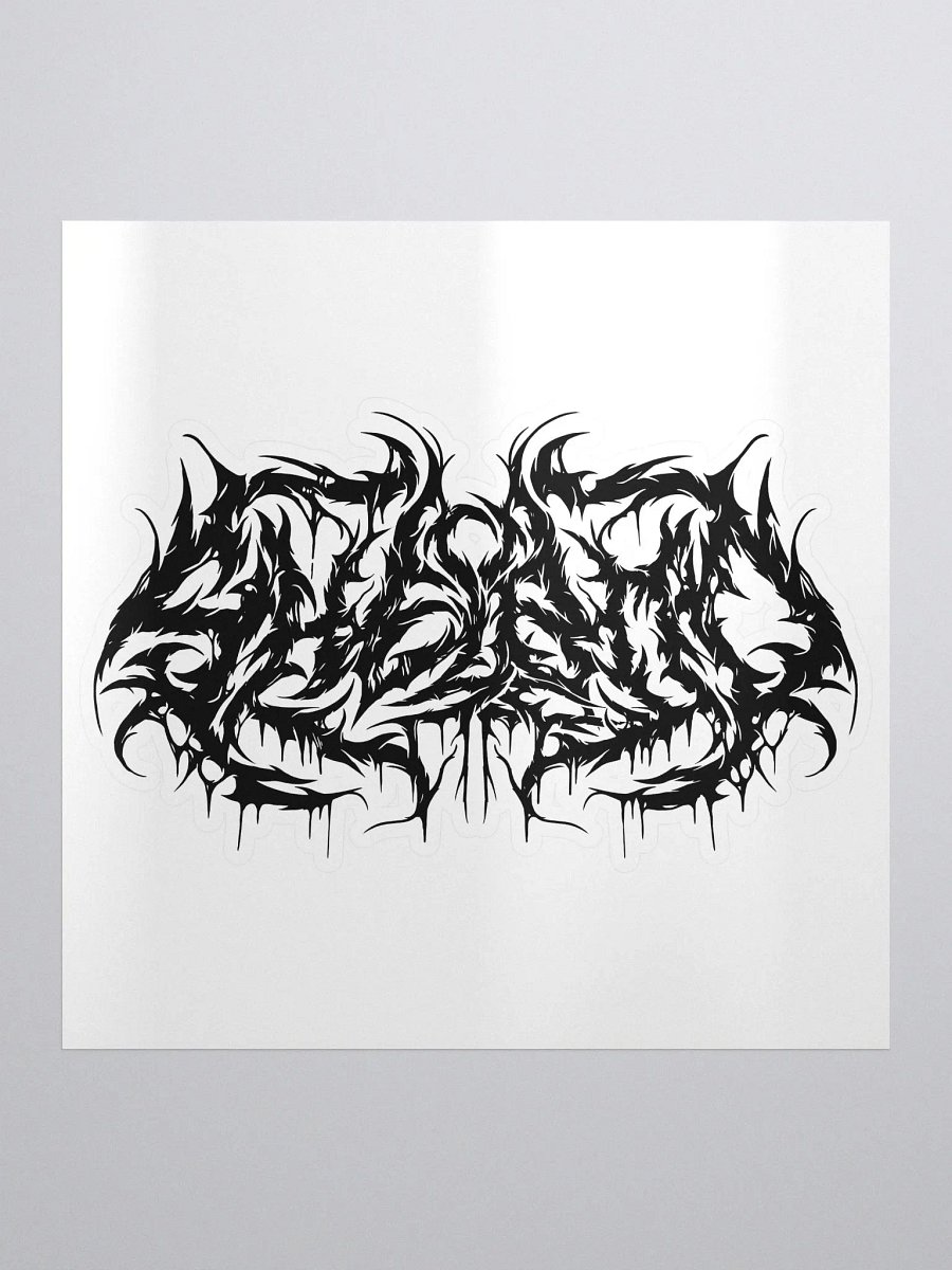 shelBOO Metal Logo Sticker - Black product image (1)