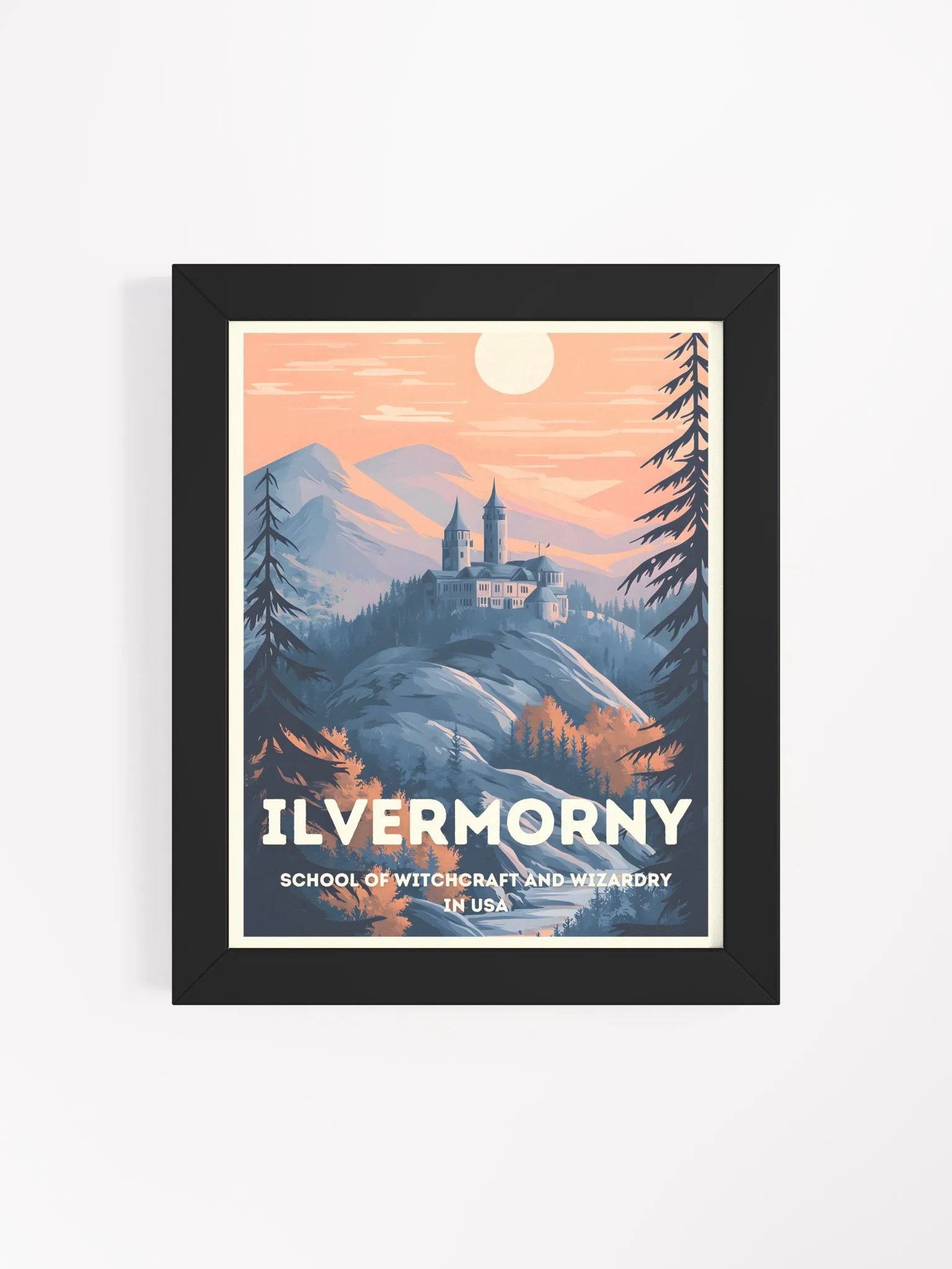Ilvermorny Magical School Vintage Travel Poster product image (4)
