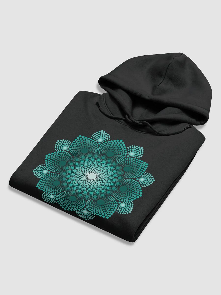 Turquoise Dot Mandala Unisex Eco Hoodie product image (7)