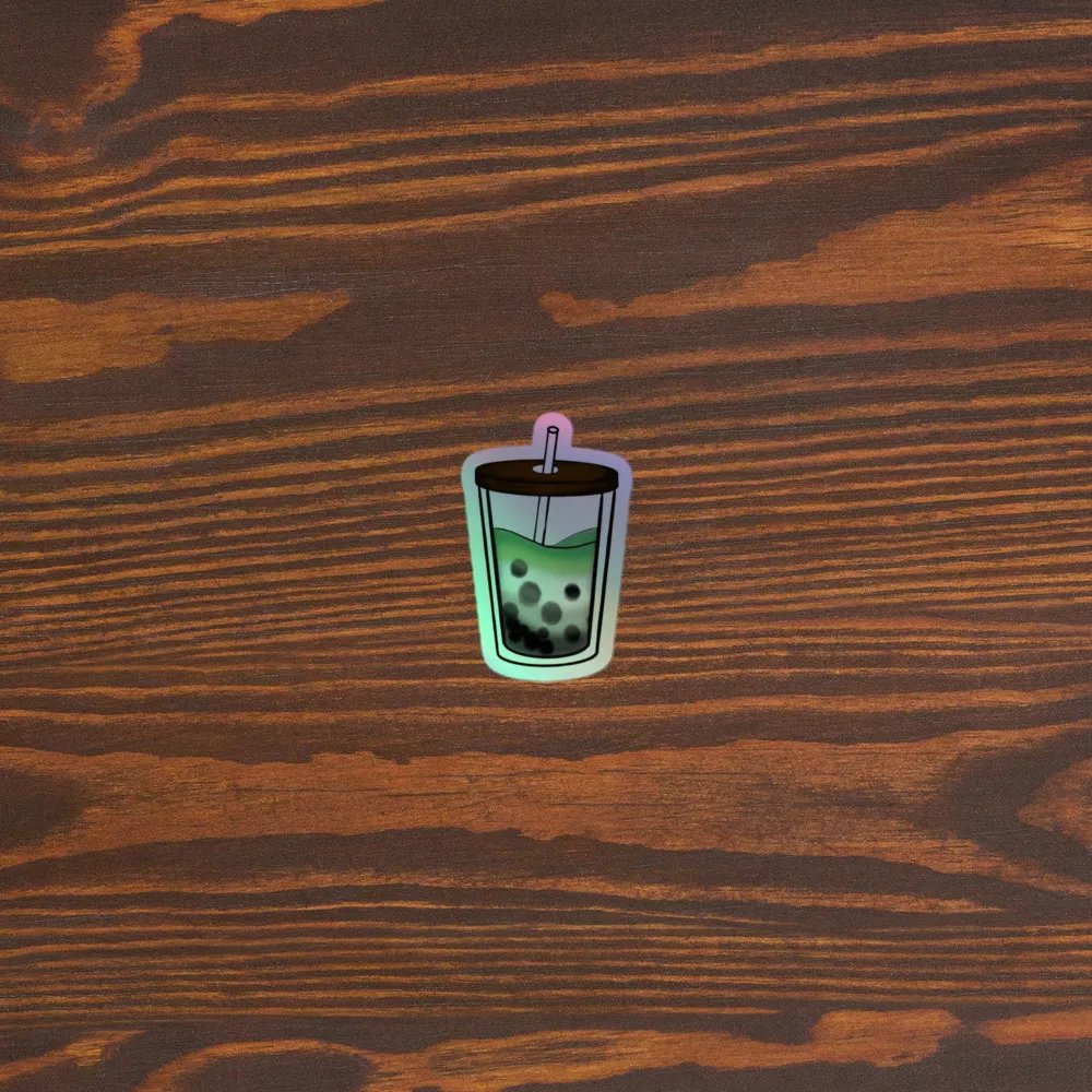 Boba Aro Bliss Holographic Sticker Set product image (2)