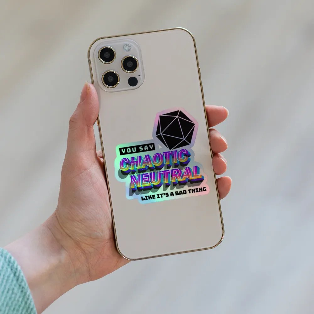 Chaotic Neutral - Holo Sticker product image (8)