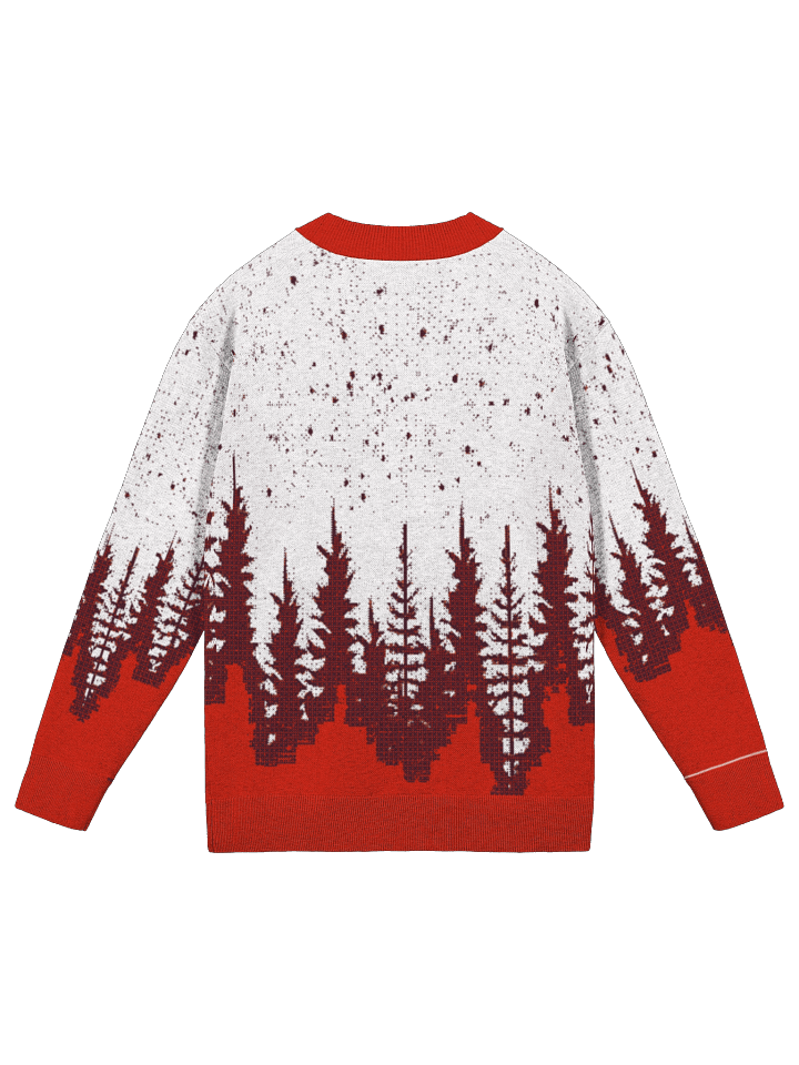 Aarpoo Red Christmas Tree Unisex Knitted Cardigan Without Pocket product image (6)