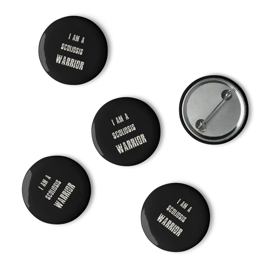 Sclerosis Warrior Pin Button Set: Black product image (6)