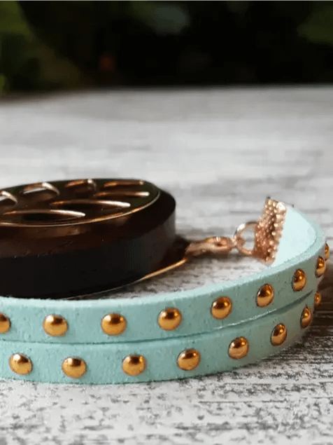 Waterfall Faux Suede Stud Bracelet | Handmade Accessory for Bellabeat Leaf Urban & Ivy product image (1)