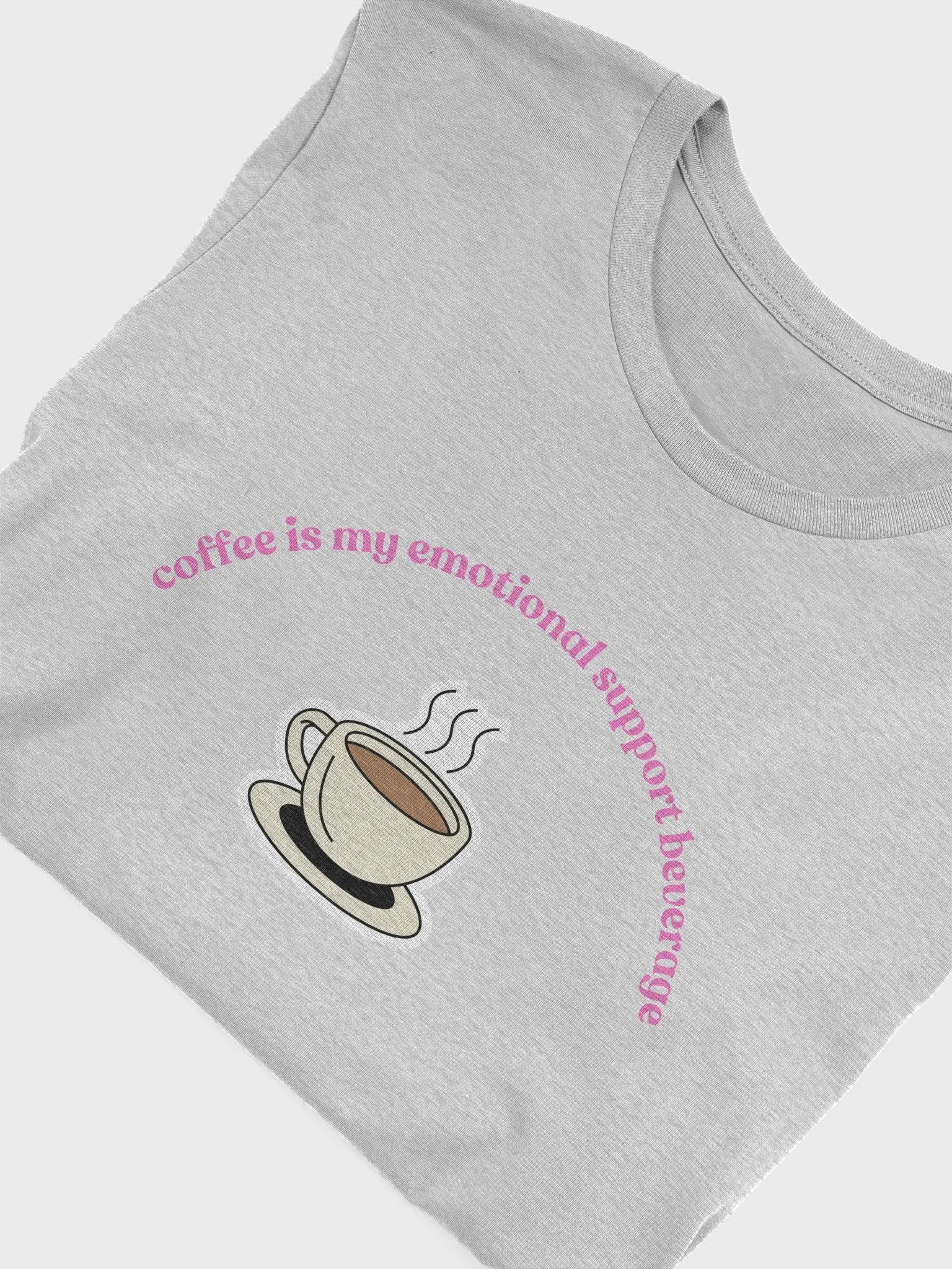 Coffee=Emotional Support T-Shirt (pink) product image (5)
