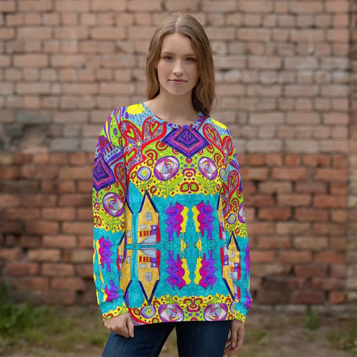 Abstract Doodle Happiness Too Unisex Sweatshirt product image (1)