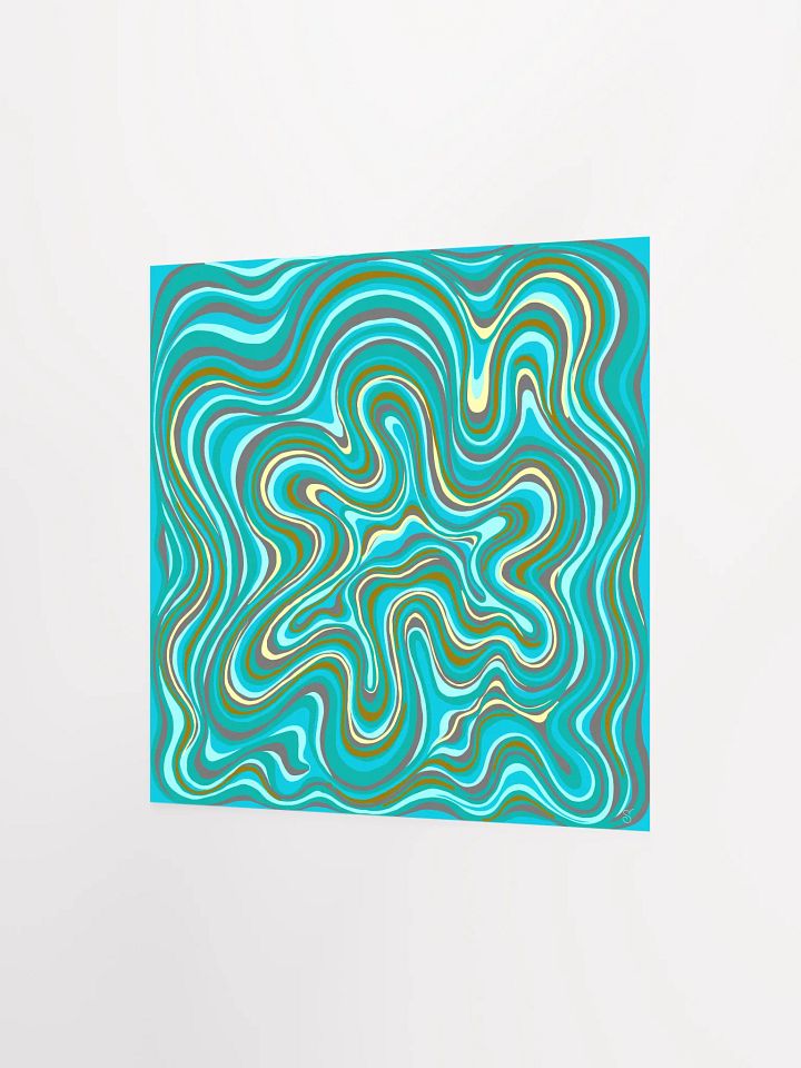 Flowing Waves Enhanced Matte Poster - Stone No. 2 product image (2)