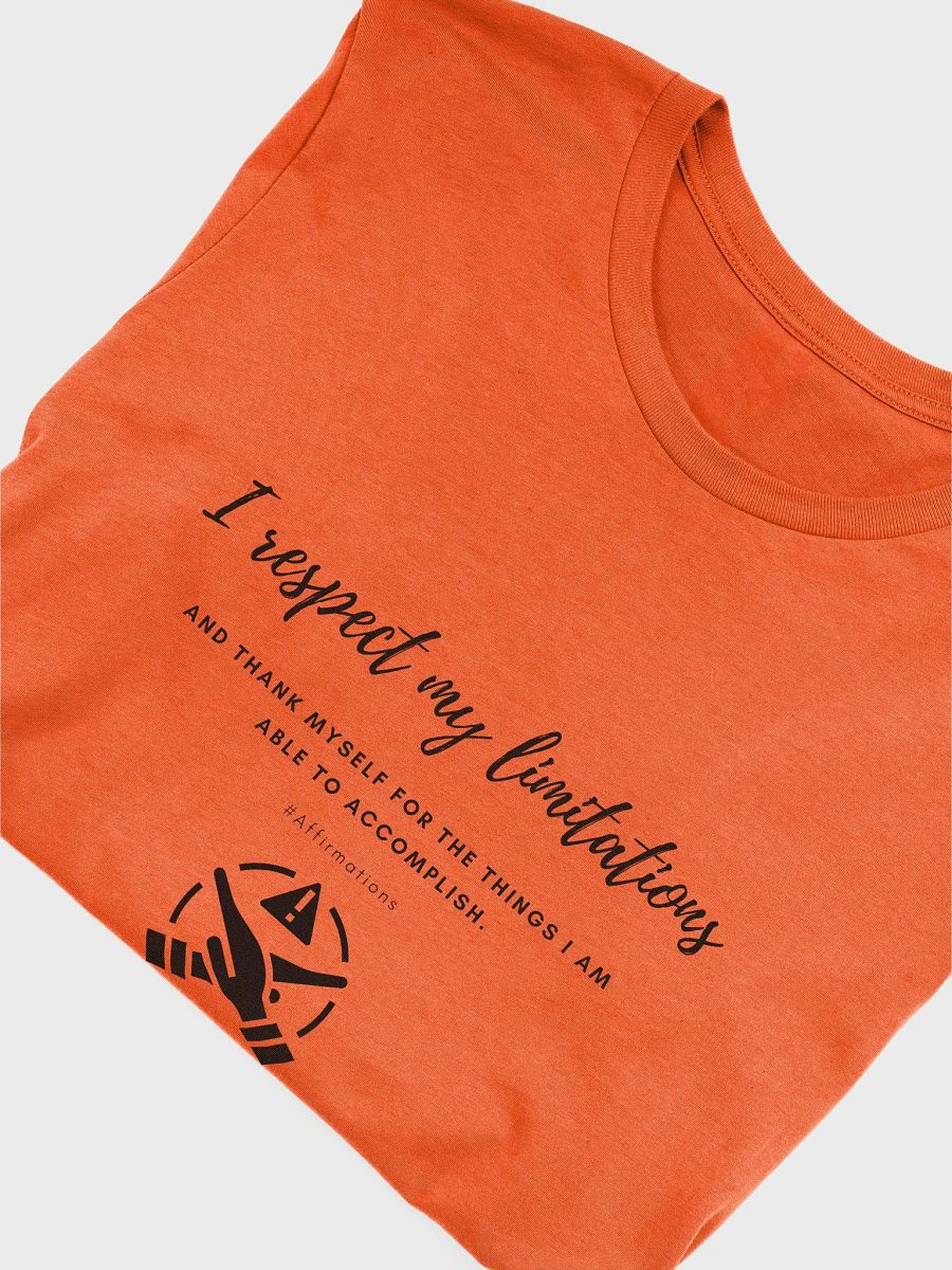 I respect my limitations Dark Unisex Super soft T-Shirt product image (24)