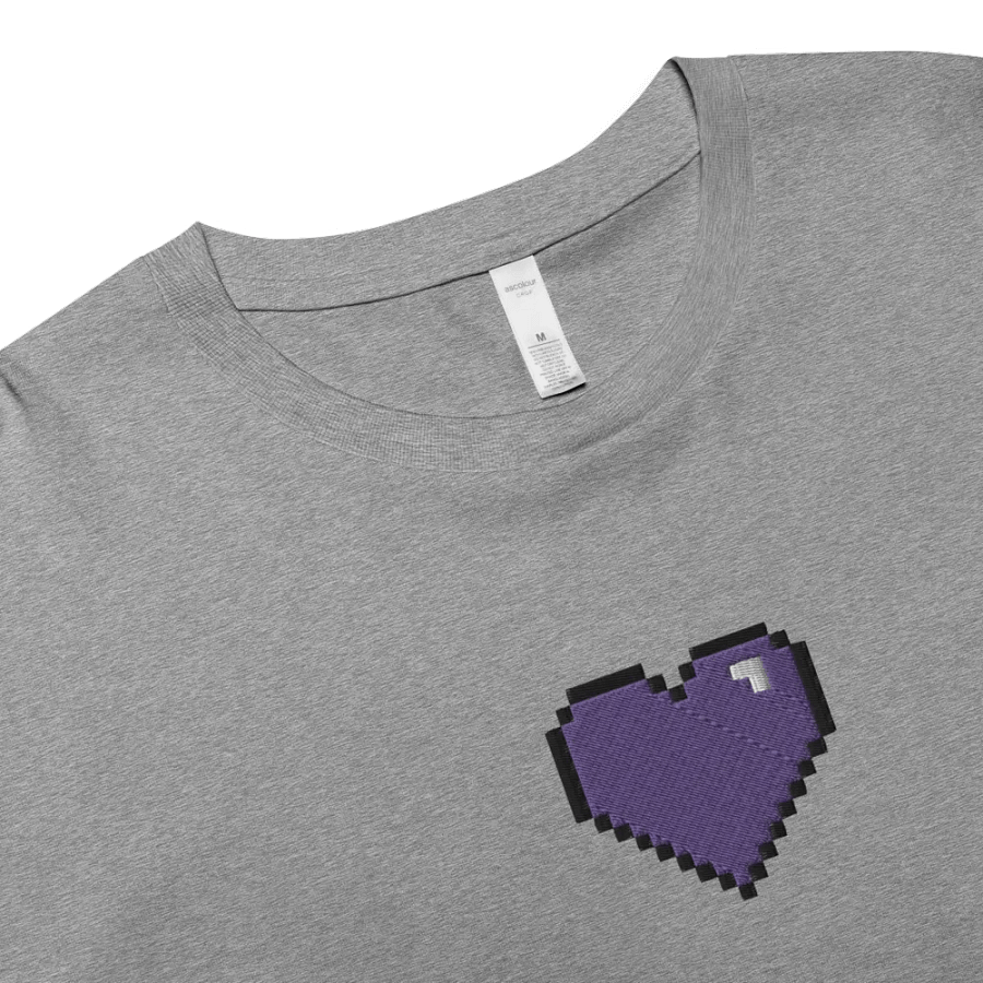 HollyRex Pixel Heart Women's Crop Top product image (3)