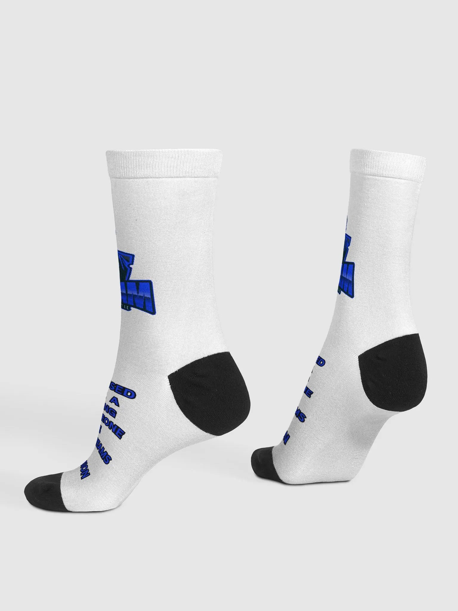 Symmetric Blue Mirage Crew Socks product image (4)
