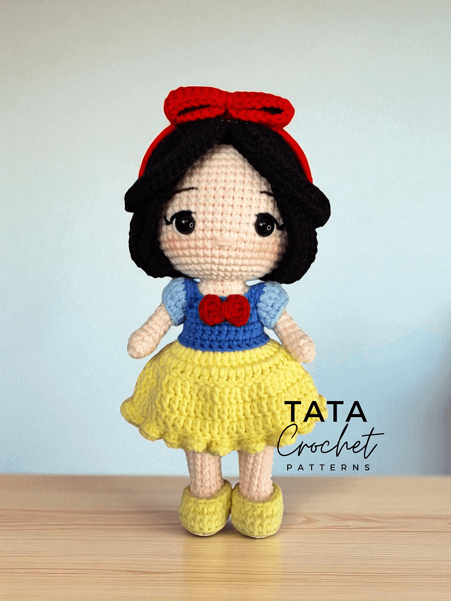 PDF -♡- Doll Dress Up & Transformation -♡- Snow White Princess Amigurumi Crochet Pattern product image (4)