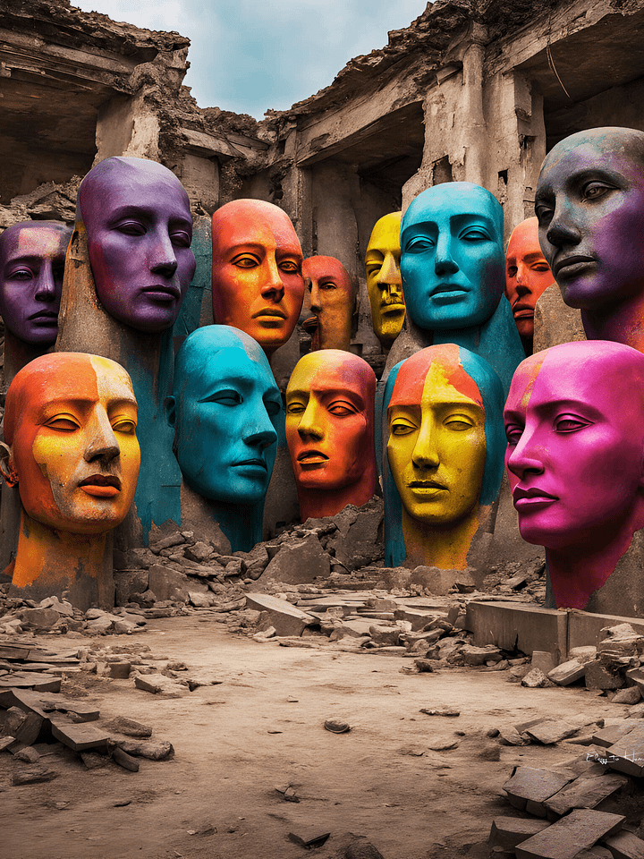 Elegy to Humanity - 3 | Canvas Art Painting product image (1)