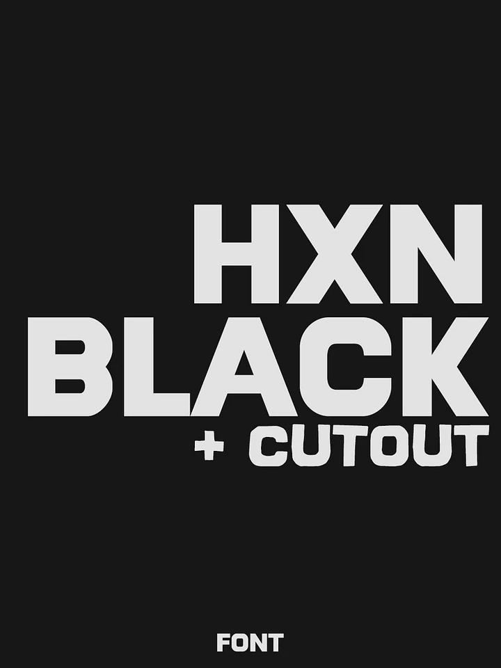HXN - Typeface product image (2)