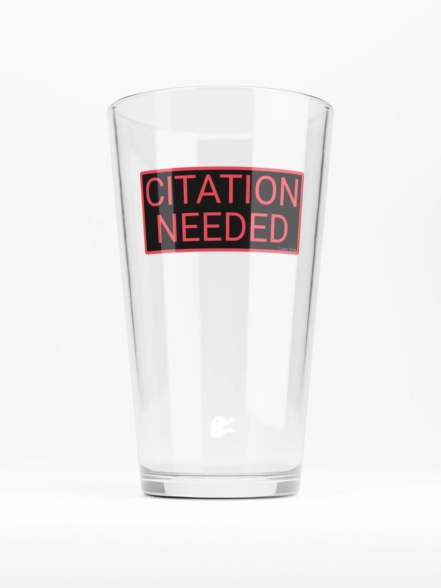 Citation Needed Pint Glass product image (2)
