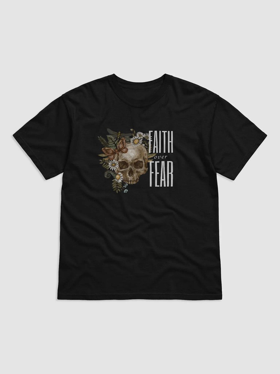 FAITH OVER FEAR VINTAGE SKELETON T-SHIRT product image (1)