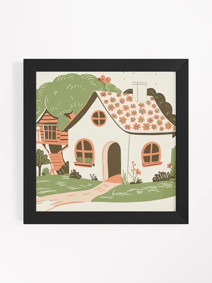 House & Treehouse Framed Poster product image (1)