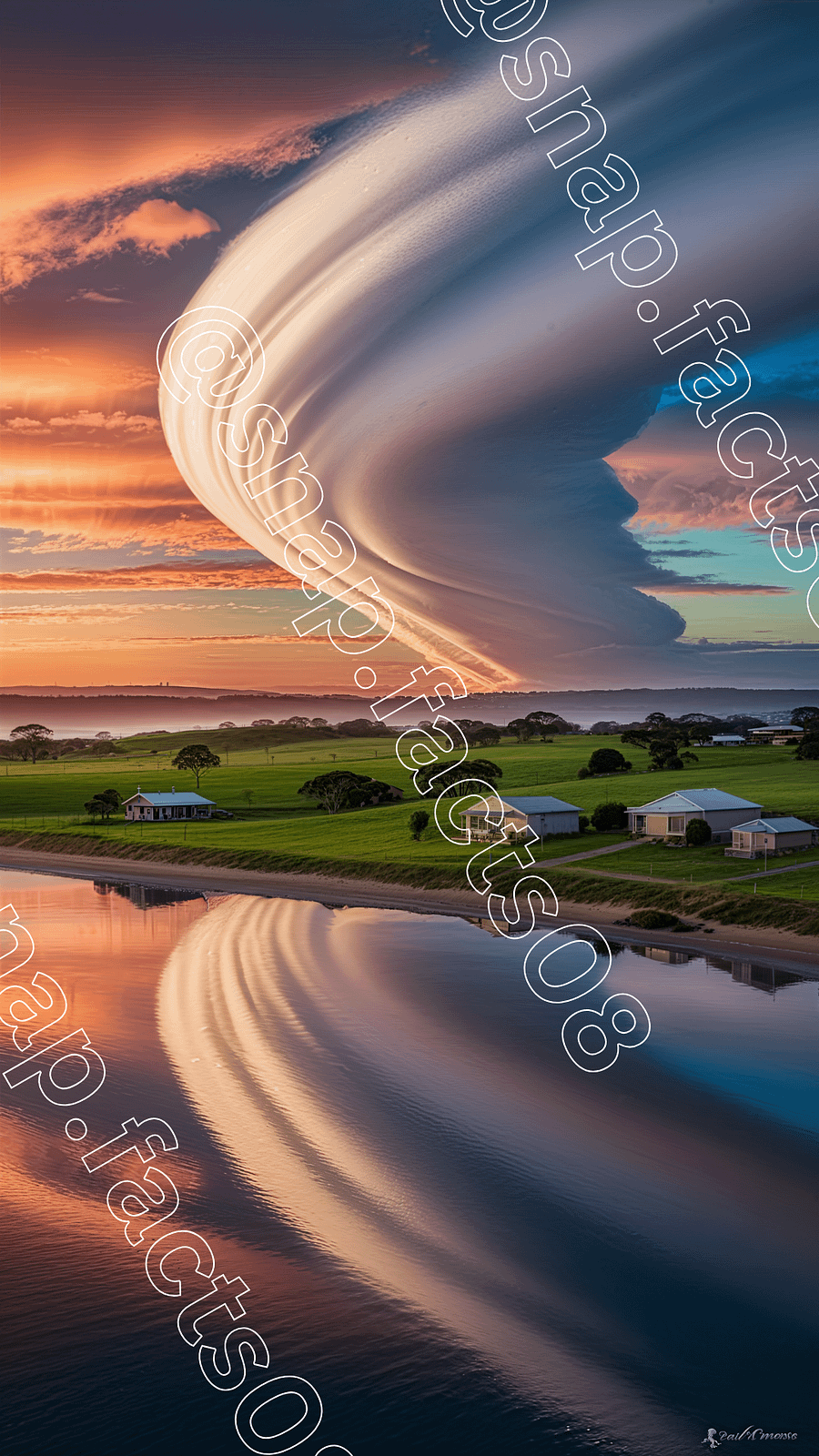 Sky spiral over the lake – natural wonder in motion product image (1)