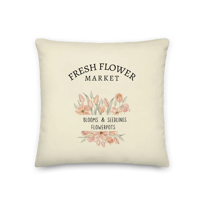 Fresh Flower Market Decorative Pillow, yellow product image (1)