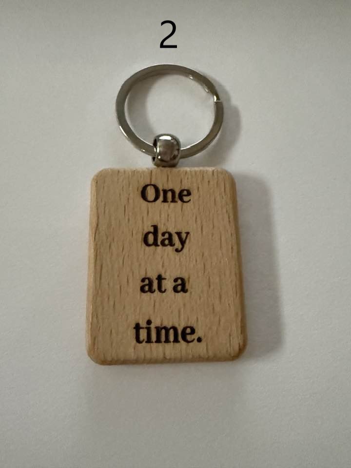 Wooden Engraved Keychains with Sayings & Quotes | Sweet, Sassy, Friendship & Love (7) product image (2)